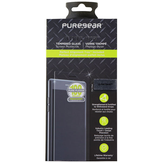 PureGear Steel 360 Tempered Glass Screen Protector for LG V40 ThinQ - Clear Cell Phone - Screen Protectors PureGear    - Simple Cell Bulk Wholesale Pricing - USA Seller
