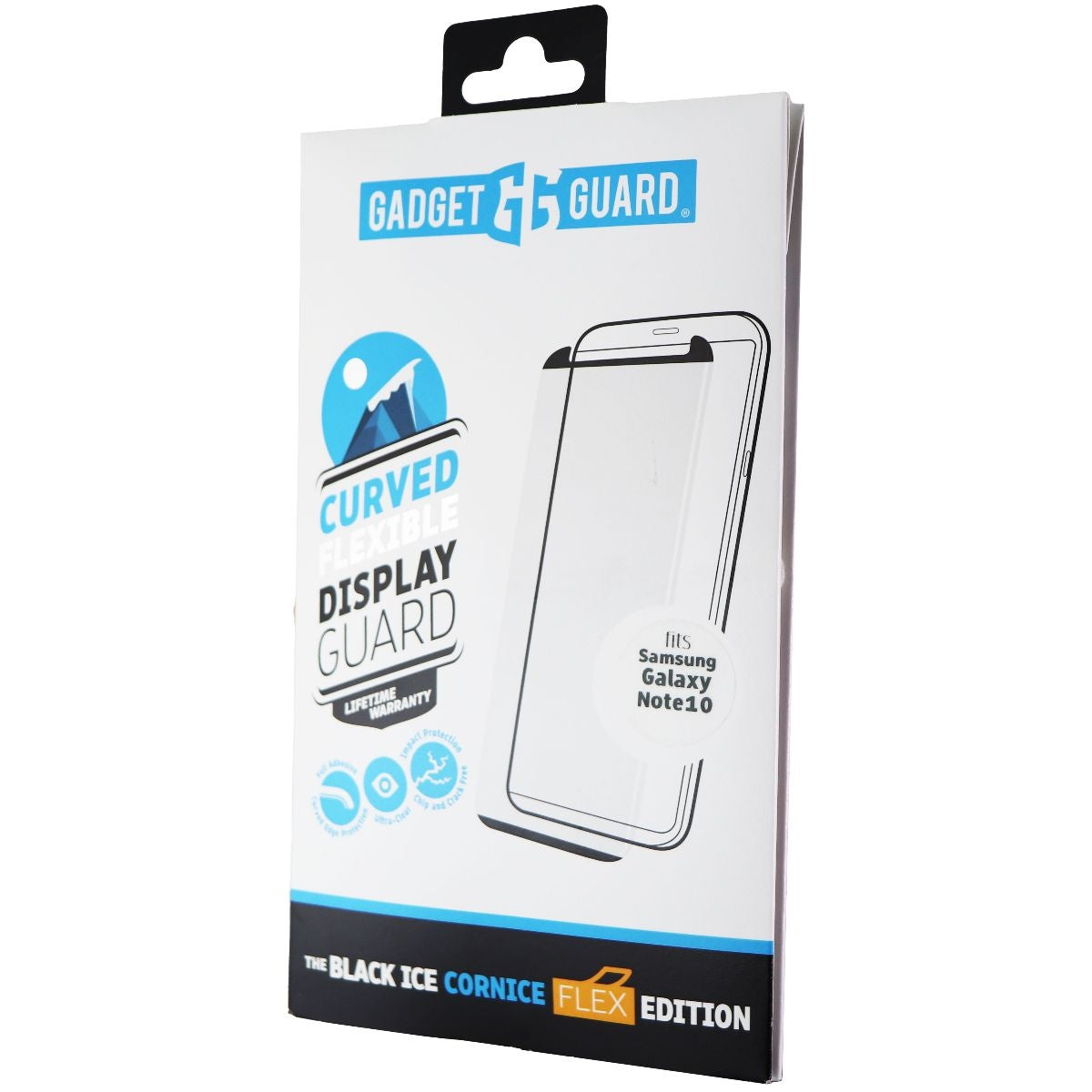 Gadget Guard Black Ice Cornice Flex Edition Screen Protector for Galaxy Note10 Cell Phone - Screen Protectors Gadget Guard - Simple Cell Bulk Wholesale Pricing - USA Seller