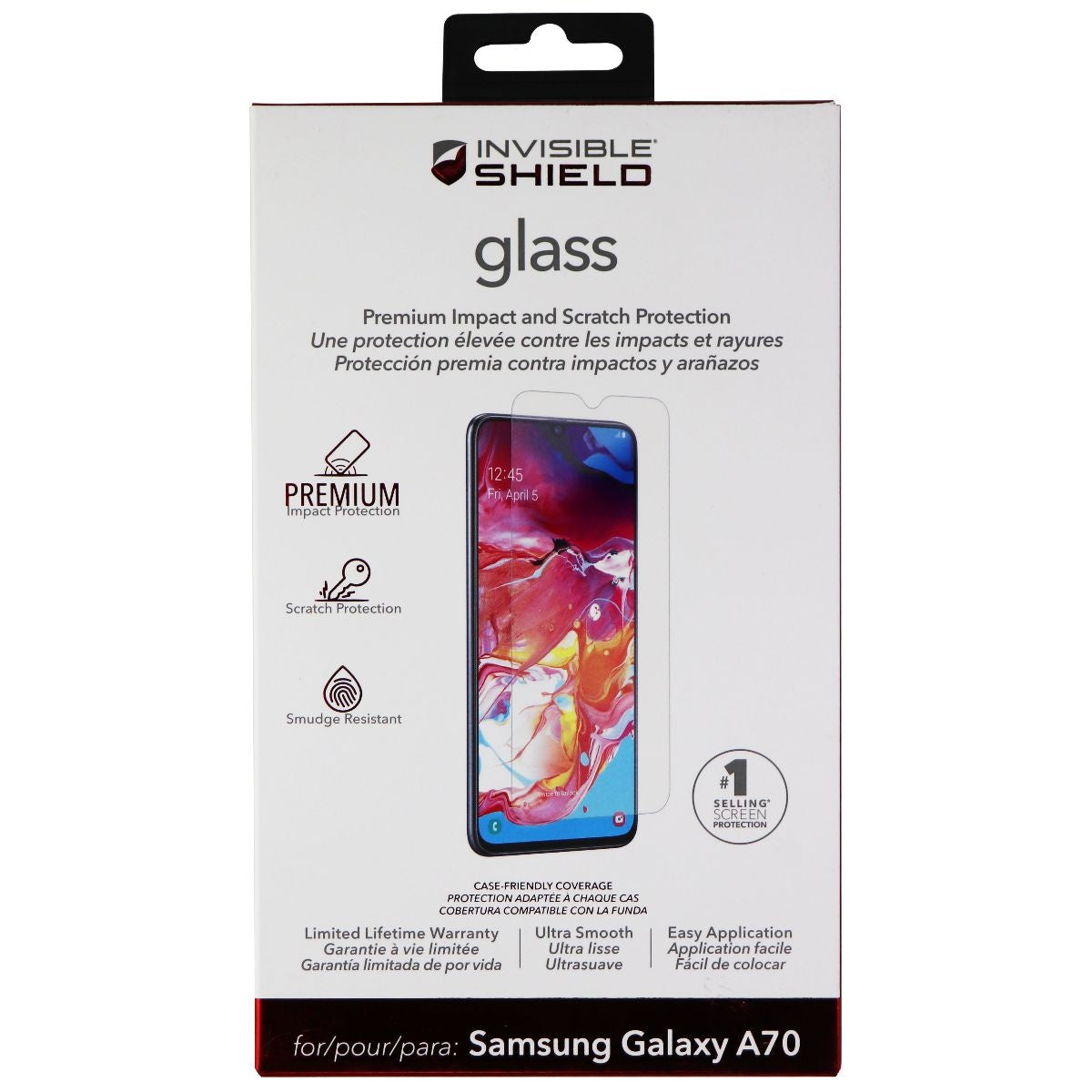 ZAGG Invisible Shield Glass Screen Protector for Samsung Galaxy A70 - Clear Cell Phone - Screen Protectors Zagg - Simple Cell Bulk Wholesale Pricing - USA Seller