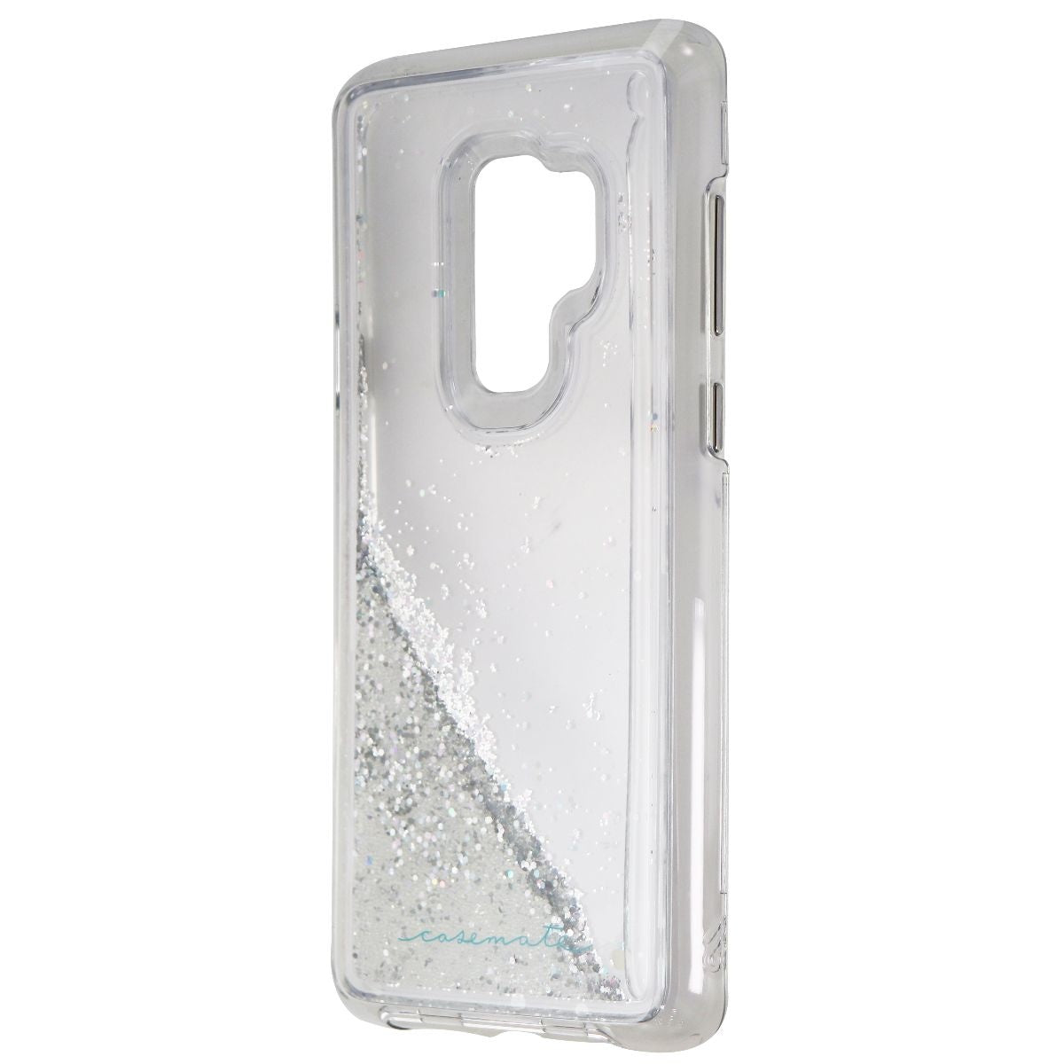 Case-Mate Waterfall Liquid Glitter Case for Galaxy S9+ (Plus) - Clear/Silver Cell Phone - Cases, Covers & Skins Case-Mate - Simple Cell Bulk Wholesale Pricing - USA Seller