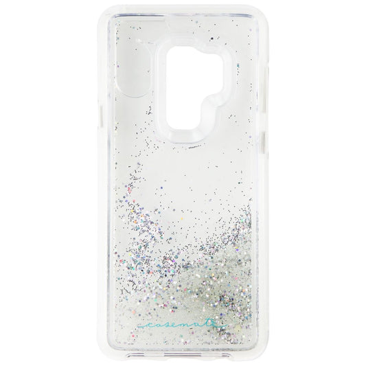 Case-Mate Waterfall Liquid Glitter Case for Galaxy S9+ (Plus) - Clear/Silver Cell Phone - Cases, Covers & Skins Case-Mate - Simple Cell Bulk Wholesale Pricing - USA Seller