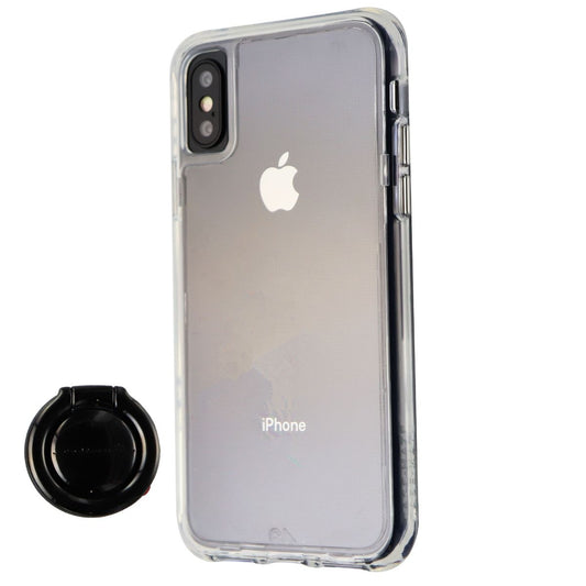 Case-Mate Tough Clear Case & Ring Grip Holder for iPhone Xs/X - Clear/Black Ring Cell Phone - Cases, Covers & Skins Case-Mate    - Simple Cell Bulk Wholesale Pricing - USA Seller