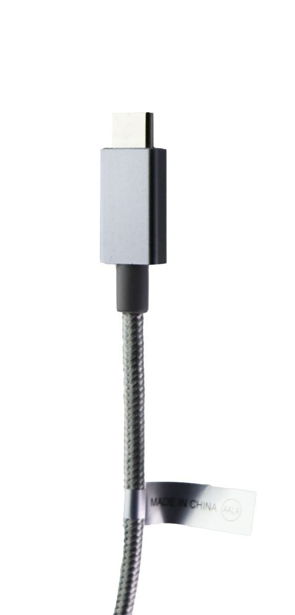 PureGear 4-Foot Braided (USB-C) to (USB-C) Charging Cable - Gray Cell Phone - Cables & Adapters PureGear - Simple Cell Bulk Wholesale Pricing - USA Seller