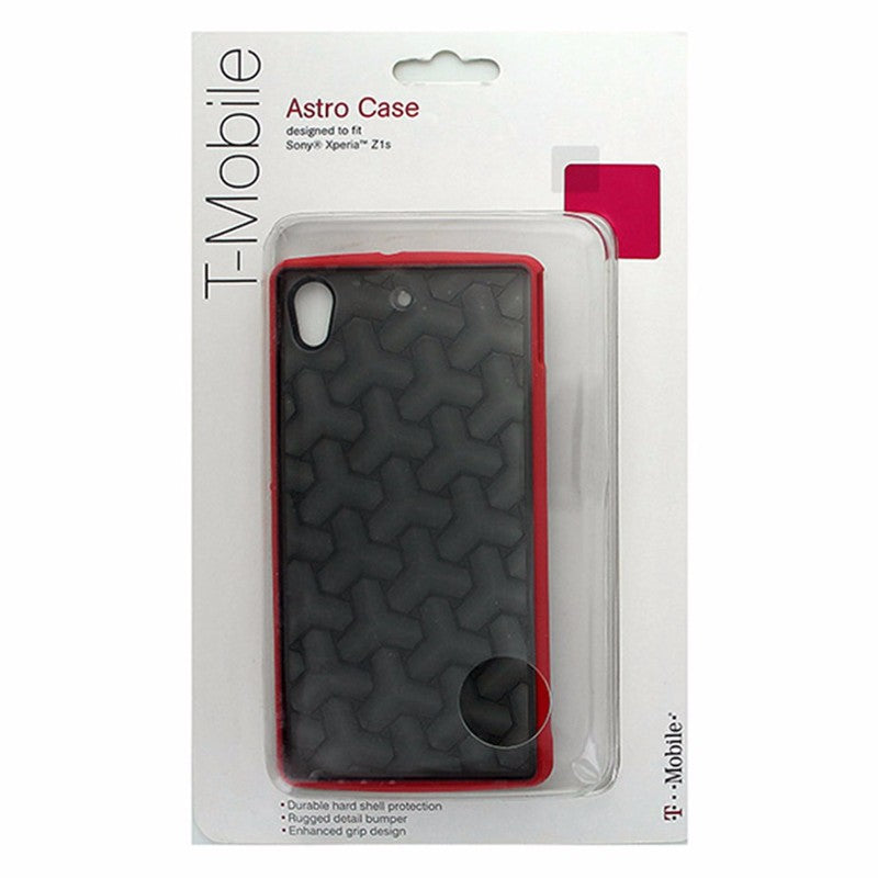 T-Mobile Astro Case for Sony Xperia Z1s Gray w/ Red Trim Cell Phone - Cases, Covers & Skins T-Mobile    - Simple Cell Bulk Wholesale Pricing - USA Seller