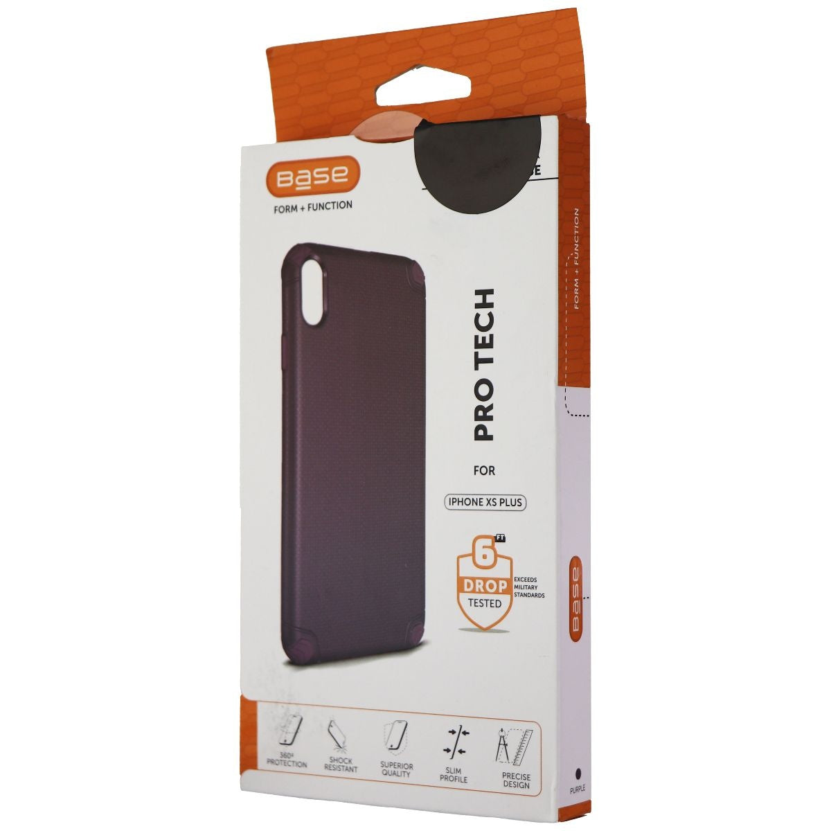 Base Pro Tech Rugged Armor Protective Case for iPhone XS Max - Purple Cell Phone - Cases, Covers & Skins Base    - Simple Cell Bulk Wholesale Pricing - USA Seller