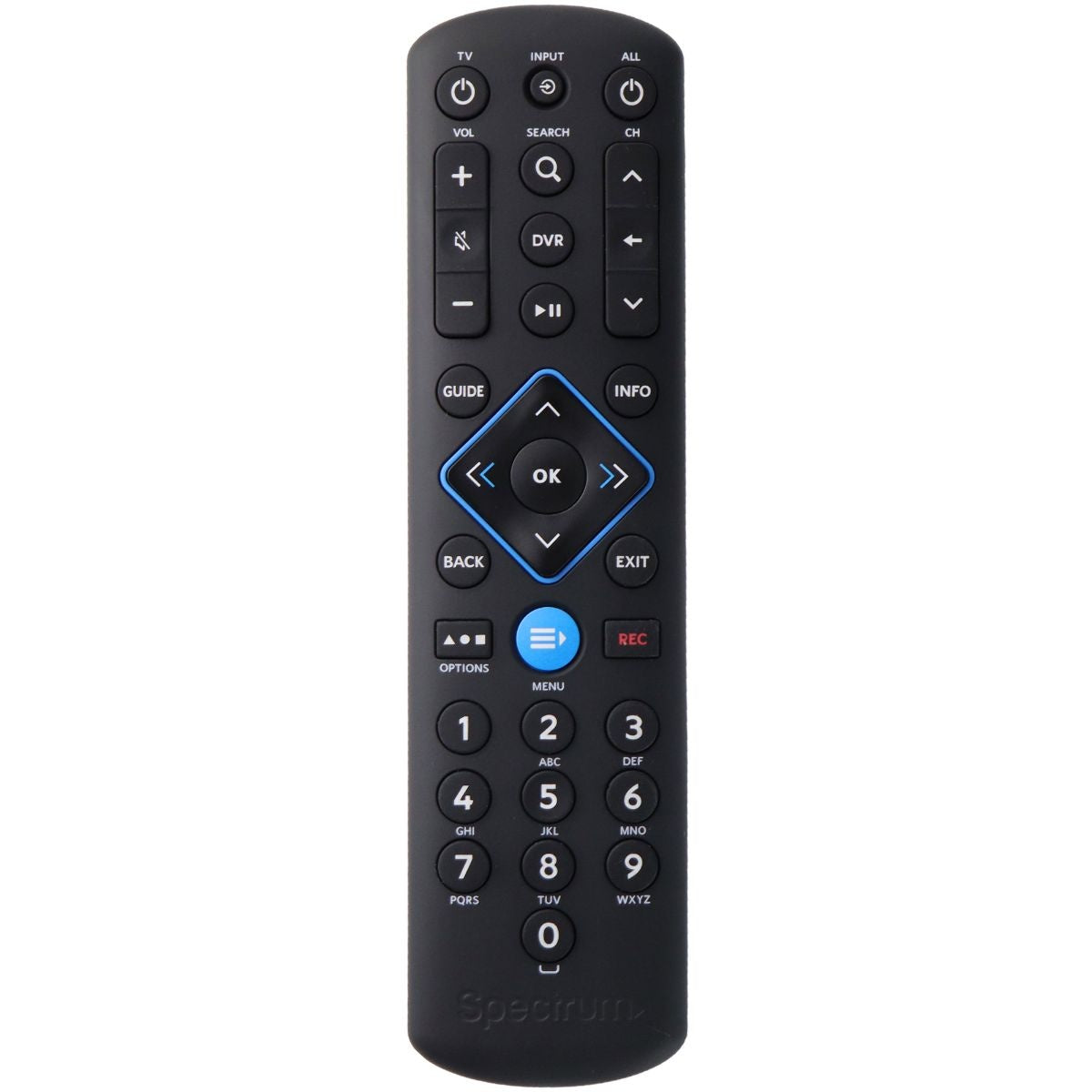 Spectrum Remote Control (1160) for Select Cable Boxes - Black TV, Video & Audio Accessories - Remote Controls Spectrum - Simple Cell Bulk Wholesale Pricing - USA Seller
