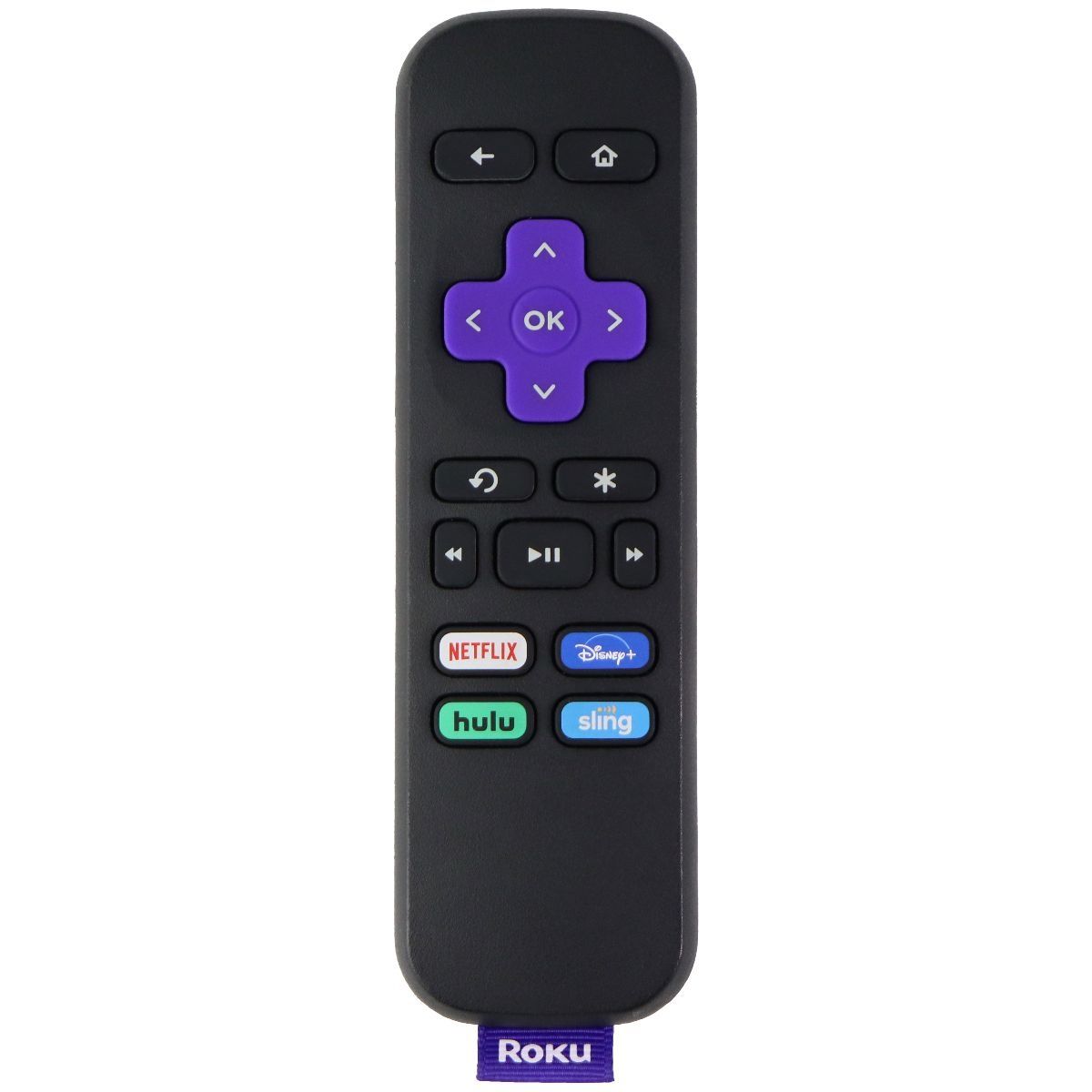 (RC-ALIR) Remote Control with Netflix/Disney/Hulu/Sling HotKeys - Black TV, Video & Audio Accessories - Remote Controls Unbranded - Simple Cell Bulk Wholesale Pricing - USA Seller