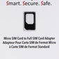 Sadapter Micro SIM to Full SIM Card Adapter (999507-SMCA) - Gray Cell Phone - Replacement Parts & Tools Sadapter - Simple Cell Bulk Wholesale Pricing - USA Seller