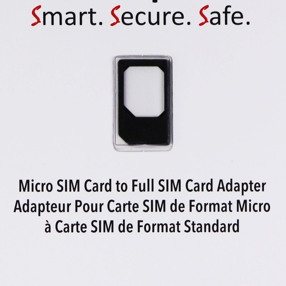 Sadapter Micro SIM to Full SIM Card Adapter (999507-SMCA) - Gray Cell Phone - Replacement Parts & Tools Sadapter - Simple Cell Bulk Wholesale Pricing - USA Seller