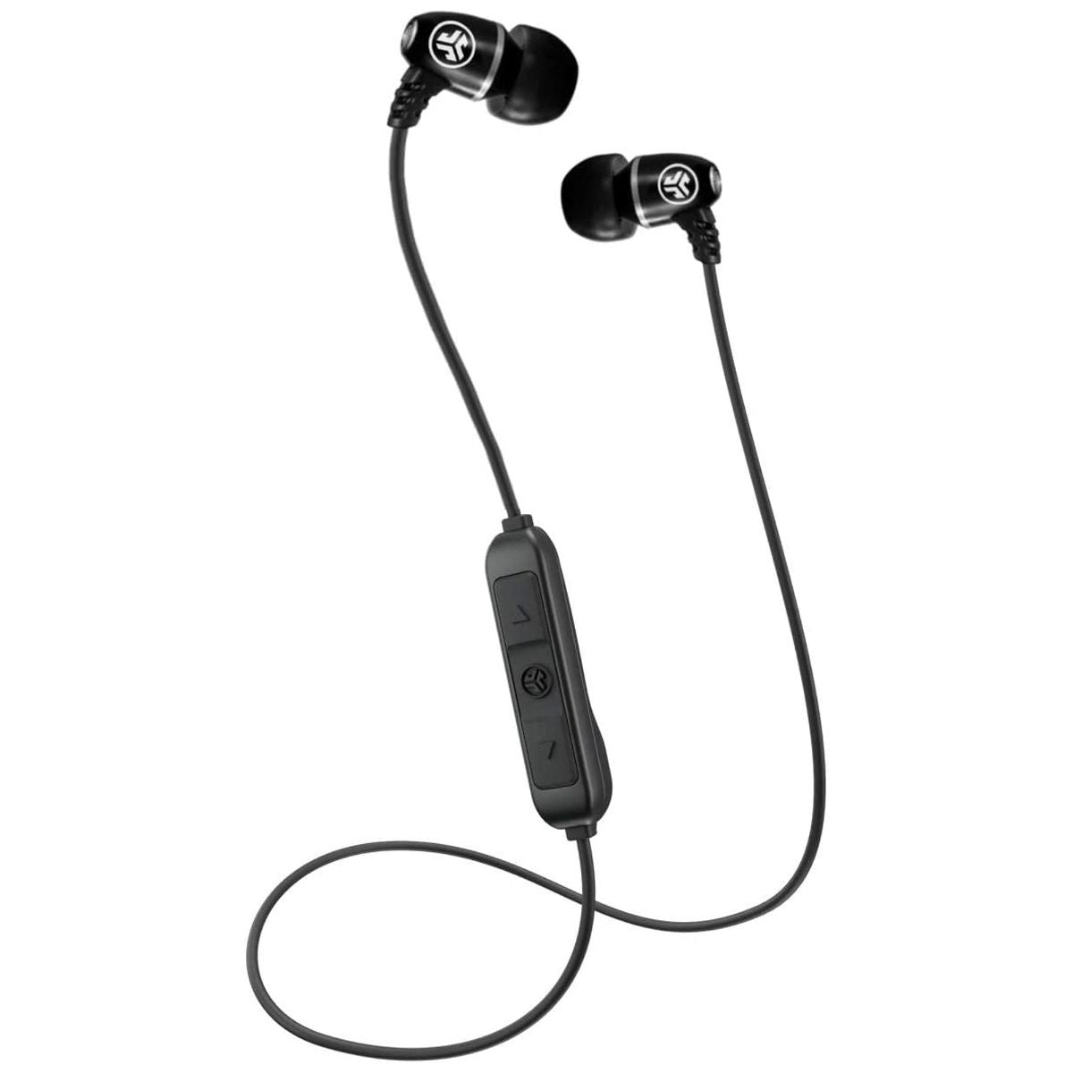 JLab Metal Bluetooth Wireless Rugged Earbuds with Noise Isolation - Black Cell Phone - Headsets JLAB - Simple Cell Bulk Wholesale Pricing - USA Seller