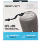 Braven BRV-Mini Waterproof Bluetooth Speaker - Gray (604203556) Cell Phone - Audio Docks & Speakers Braven - Simple Cell Bulk Wholesale Pricing - USA Seller