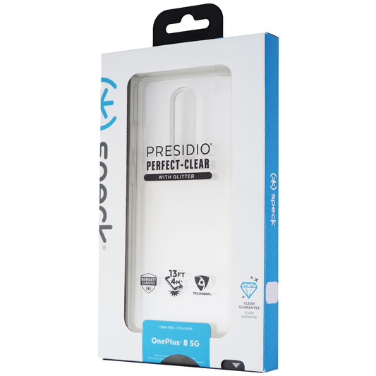 Speck Presidio Perfect-Clear Case for One Plus 8 5G Case - Gold Glitter/Clear Cell Phone - Cases, Covers & Skins Speck - Simple Cell Bulk Wholesale Pricing - USA Seller