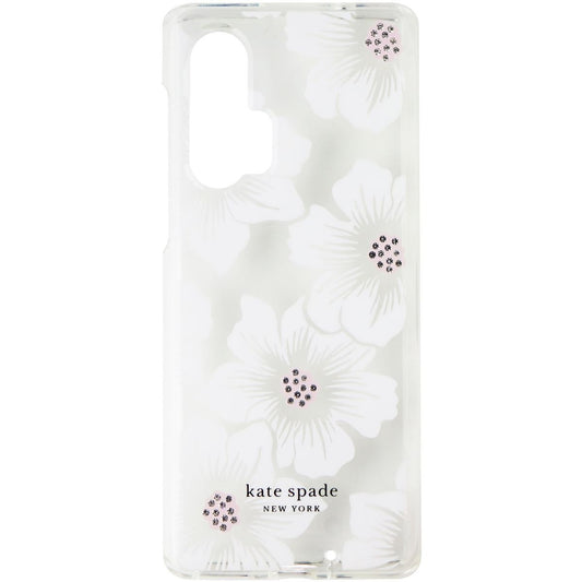 Kate Spade Hard Case for Motorola Edge+ (2020) - Hollyhock Floral Clear/Cream Cell Phone - Cases, Covers & Skins Kate Spade    - Simple Cell Bulk Wholesale Pricing - USA Seller