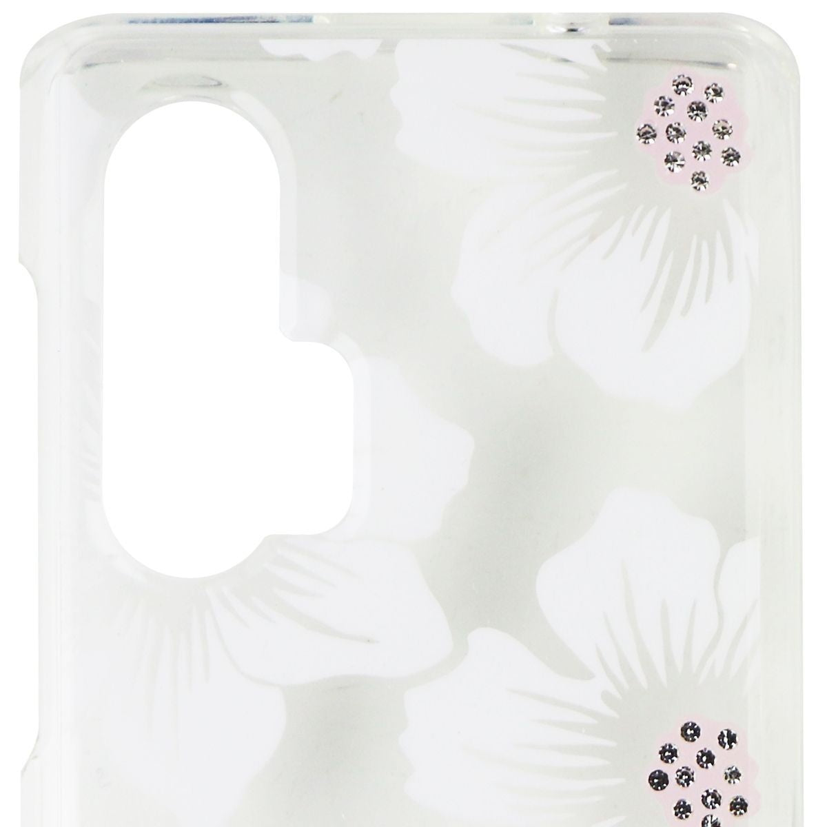 Kate Spade Hard Case for Motorola Edge+ (2020) - Hollyhock Floral Clear/Cream Cell Phone - Cases, Covers & Skins Kate Spade    - Simple Cell Bulk Wholesale Pricing - USA Seller