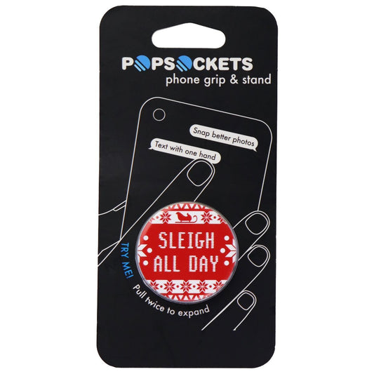 PopSockets Original Holiday Cell Phone Grip & Stand - Sleigh All Day Cell Phone - Mounts & Holders PopSockets    - Simple Cell Bulk Wholesale Pricing - USA Seller