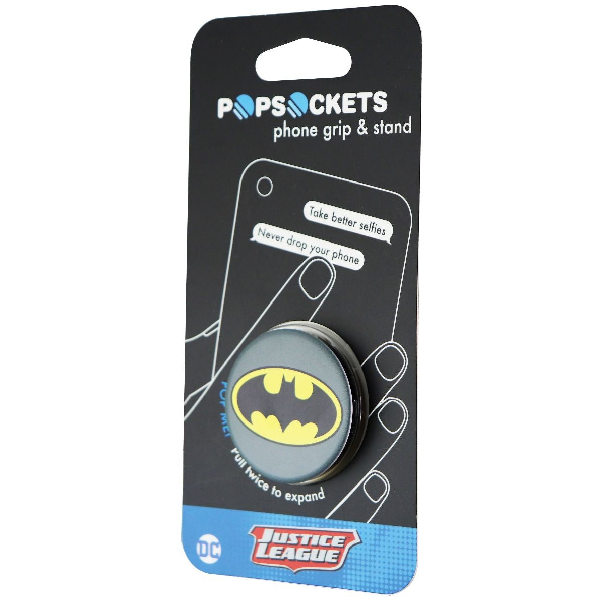Genuine PopSocket Grip & Stand for Phones and Tablets - Batman Icon Cell Phone - Mounts & Holders PopSockets - Simple Cell Bulk Wholesale Pricing - USA Seller