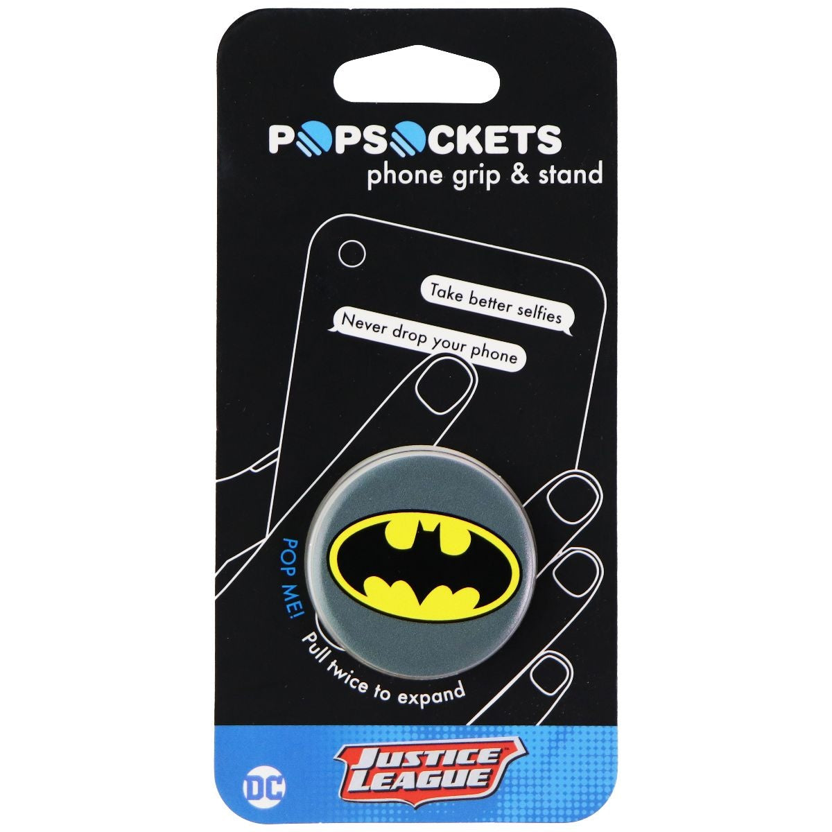 Genuine PopSocket Grip & Stand for Phones and Tablets - Batman Icon Cell Phone - Mounts & Holders PopSockets - Simple Cell Bulk Wholesale Pricing - USA Seller