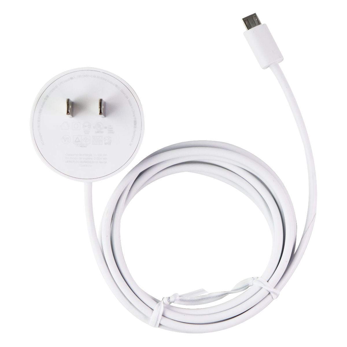 Google 5-Foot (5V/1.8A) Micro-USB Wall Charger - White (G1009-US) Multipurpose Batteries & Power - Multipurpose AC to DC Adapters Google    - Simple Cell Bulk Wholesale Pricing - USA Seller
