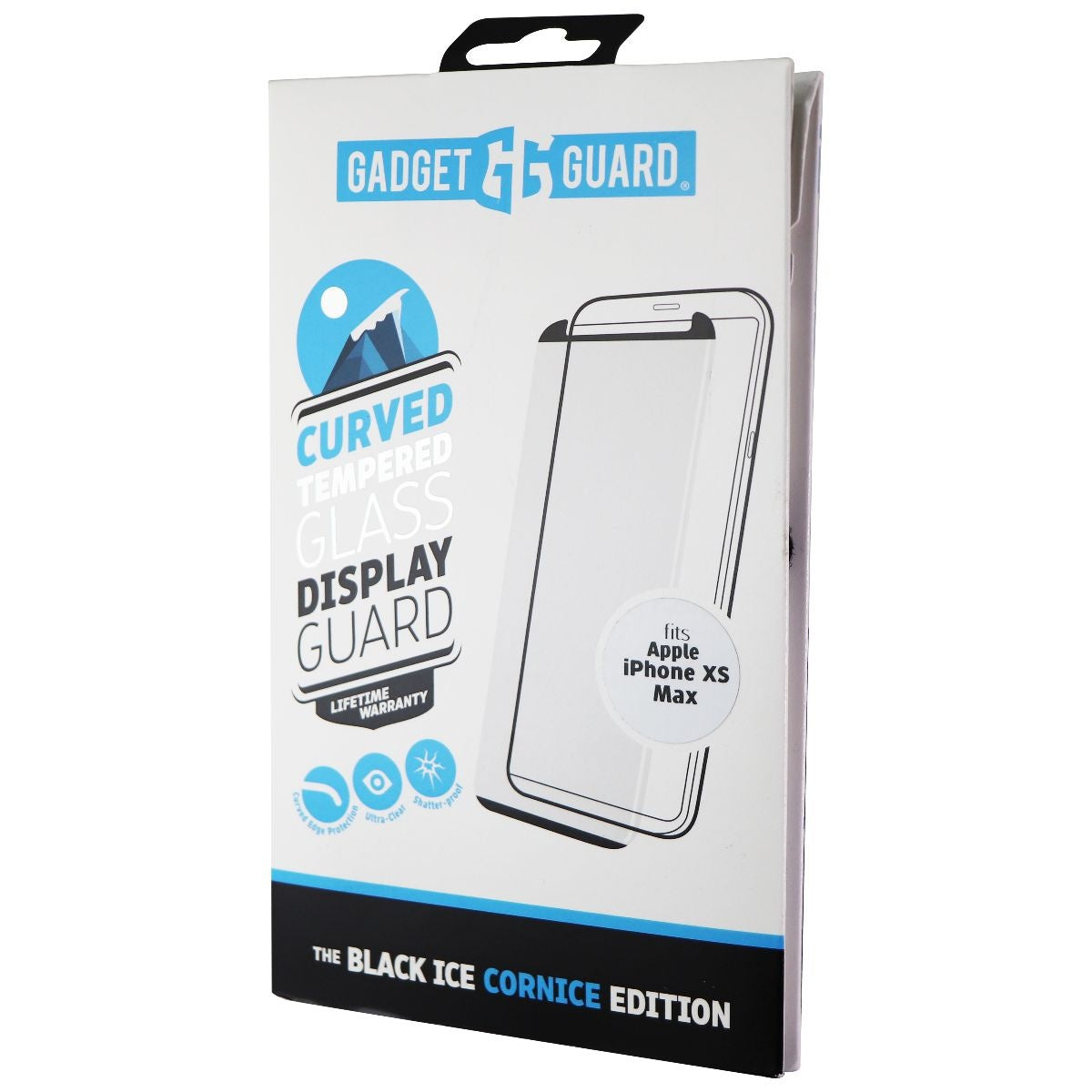 Gadget Guard Cornice Curved Glass Screen Protector for iPhone Xs Max - Clear Cell Phone - Screen Protectors Gadget Guard - Simple Cell Bulk Wholesale Pricing - USA Seller