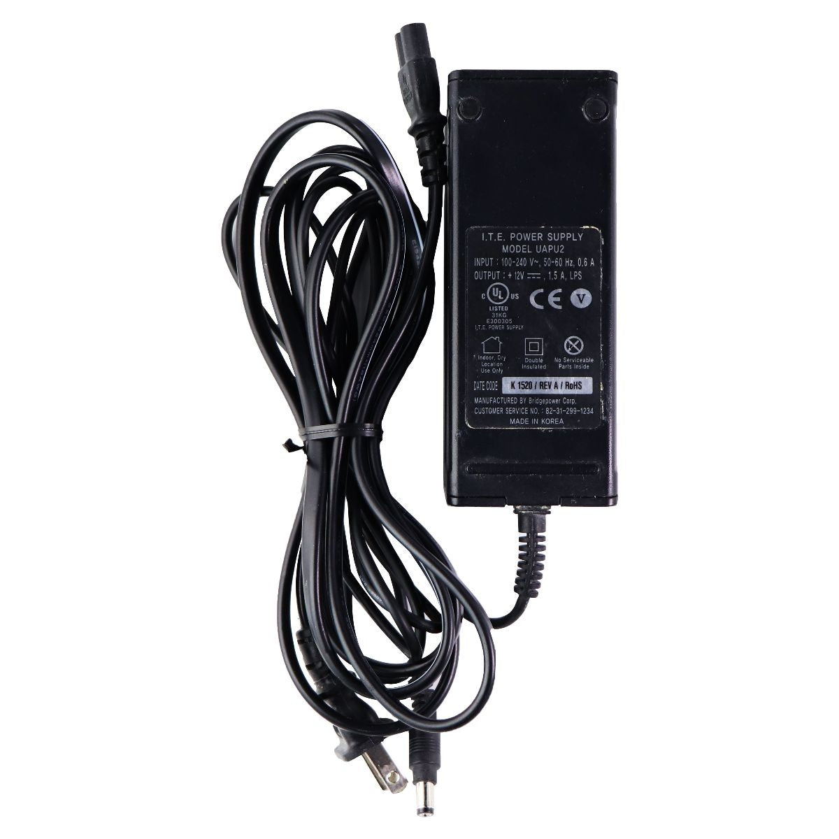 Samsung ITE Power Supply Wall Charger Adapter - Black (UAPU2) Multipurpose Batteries & Power - Multipurpose AC to DC Adapters Samsung - Simple Cell Bulk Wholesale Pricing - USA Seller