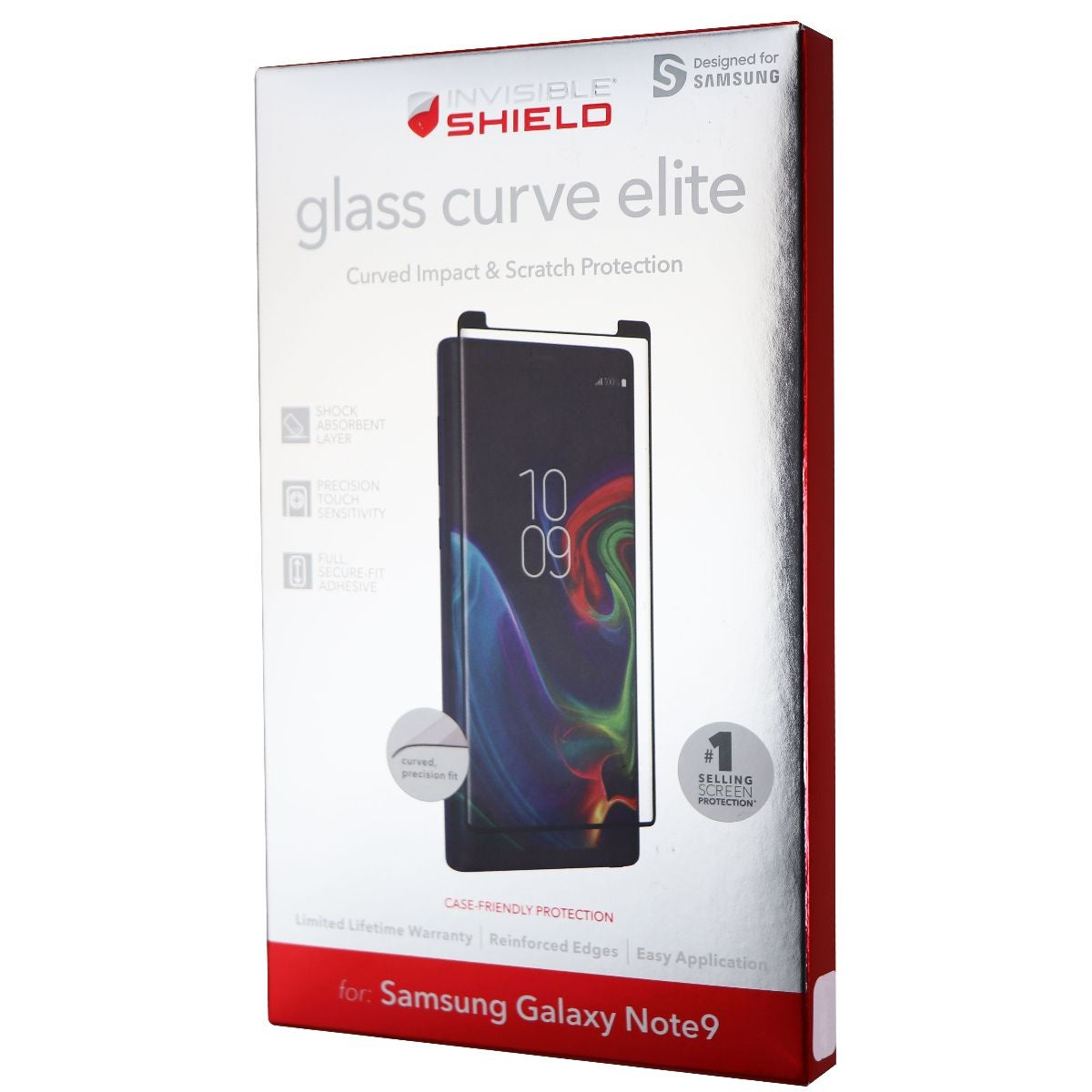 ZAGG Invisible Shield Glass Curve Elite Tempered Glass for Samsung Galaxy Note9 Cell Phone - Screen Protectors Zagg    - Simple Cell Bulk Wholesale Pricing - USA Seller