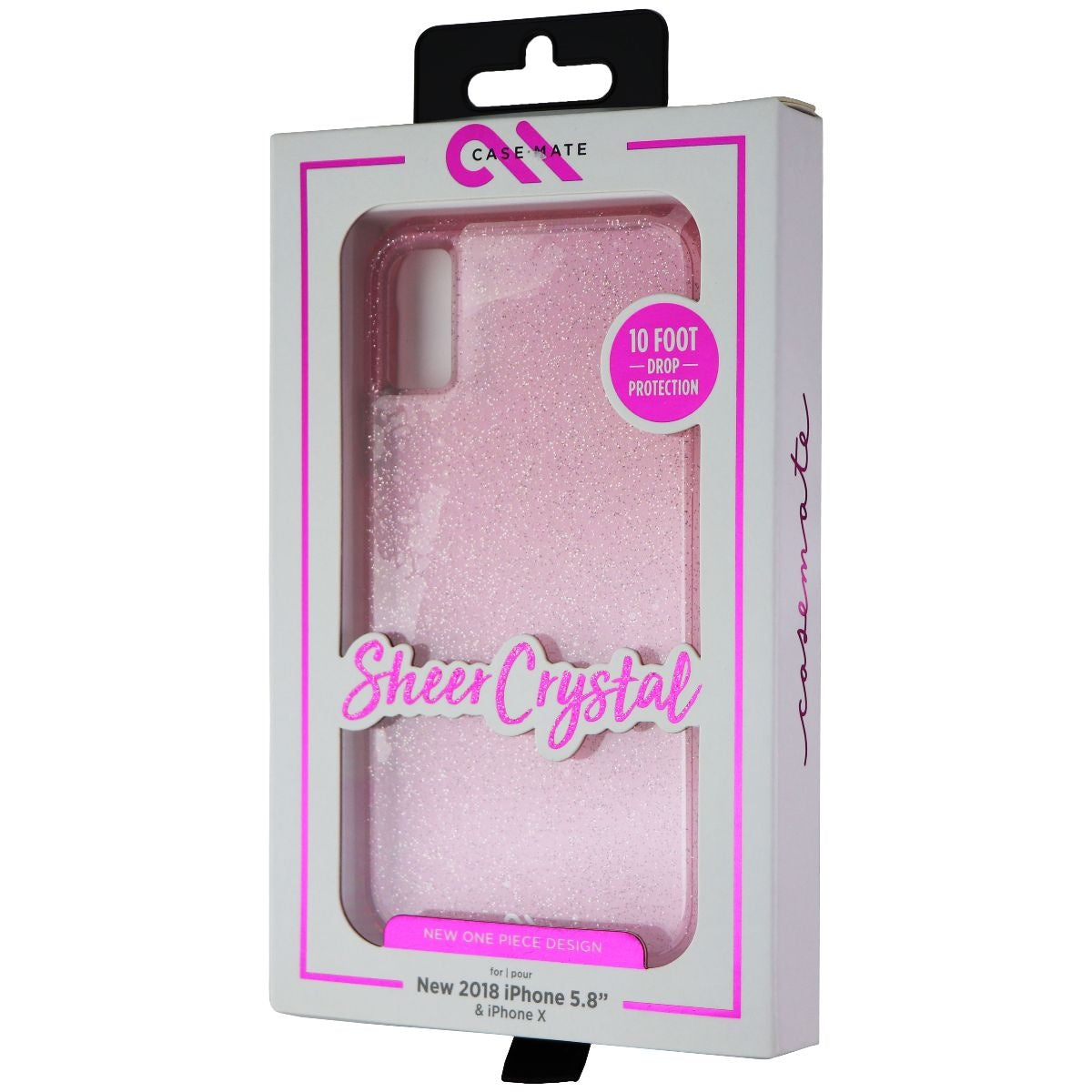 Case-Mate Sheer Crystal Case for Apple iPhone Xs/X - Crystal Blush Cell Phone - Cases, Covers & Skins Case-Mate - Simple Cell Bulk Wholesale Pricing - USA Seller