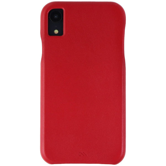 Case-Mate Hardshell Leather Case for Apple iPhone XR - Cardinal Red Leather Cell Phone - Cases, Covers & Skins Case-Mate - Simple Cell Bulk Wholesale Pricing - USA Seller