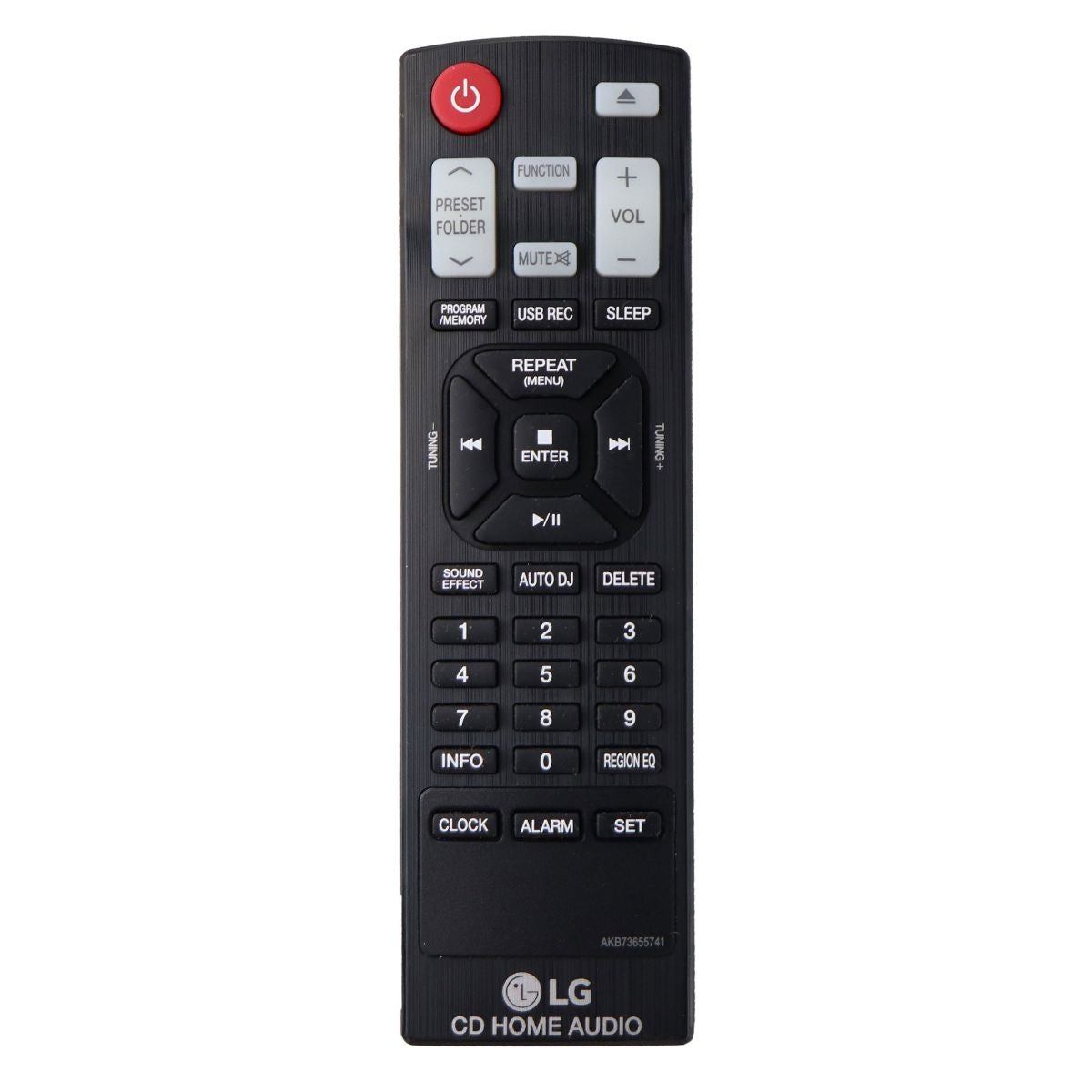 LG Remote (AKB73655741) for Select LG Home Audio Systems - Black TV, Video & Audio Accessories - Remote Controls LG    - Simple Cell Bulk Wholesale Pricing - USA Seller