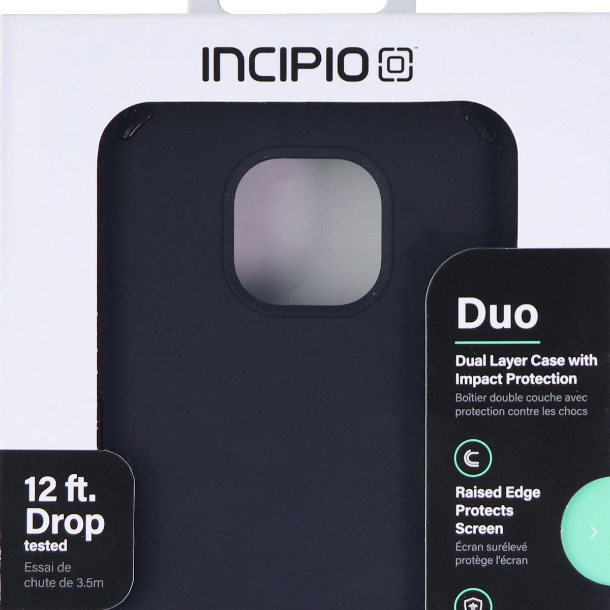 Incipio Duo Series Dual Layer Case for Moto G Power (2021) - Matte Black Cell Phone - Cases, Covers & Skins Incipio    - Simple Cell Bulk Wholesale Pricing - USA Seller