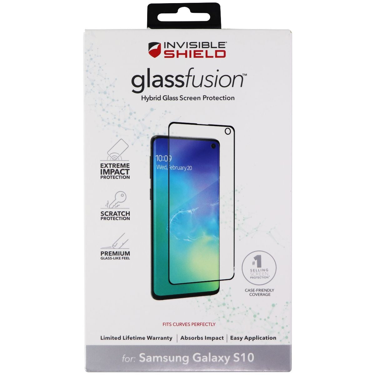 ZAGG InvisibleShield Glass Fusion Screen Protector for Samsung Galaxy S10 Cell Phone - Screen Protectors Zagg - Simple Cell Bulk Wholesale Pricing - USA Seller