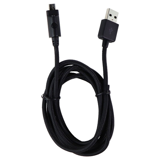 Xentris Wireless 6-foot (Micro-USB) to USB Braided Cable with LED - Black