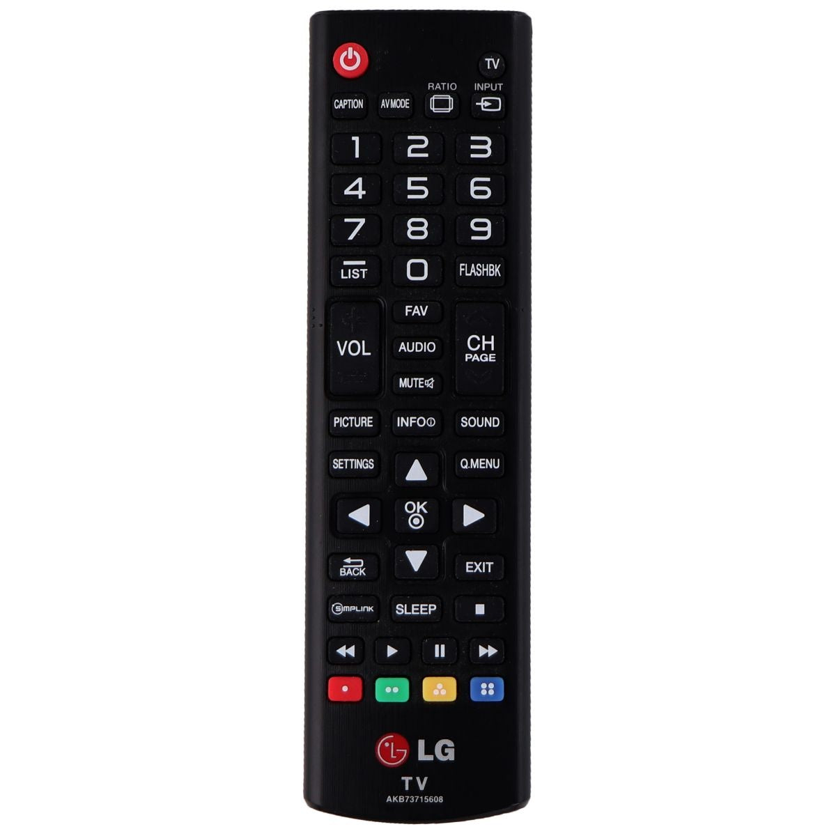 LG Remote Control (AKB73715608) for Select LG TVs - Black TV, Video & Audio Accessories - Remote Controls LG - Simple Cell Bulk Wholesale Pricing - USA Seller