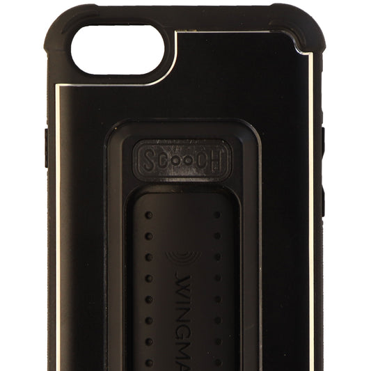 Scooch Wingman 5-in-1 Metal Case for iPhone 8 / iPhone 7 and 6s - Black / Silver