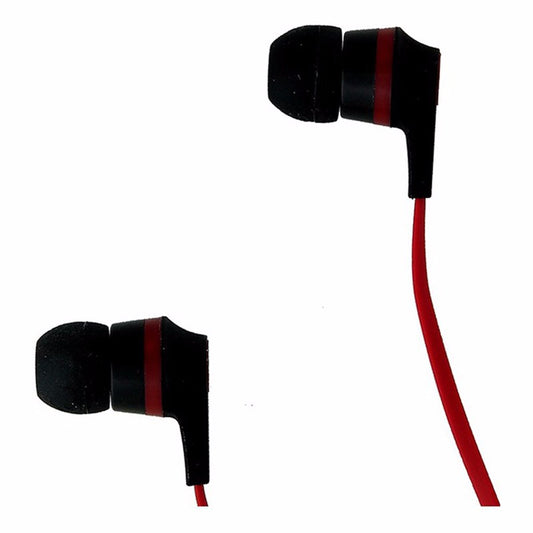Skullcandy INK'D Series Supreme Sound with Mic & Remote - Red and Black Portable Audio - Headphones Skullcandy - Simple Cell Bulk Wholesale Pricing - USA Seller