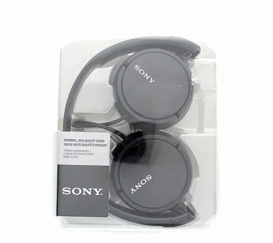 Sony High Quality Sound Stereo Headphones - Black - MDR-ZX110/BC Portable Audio - Headphones Sony - Simple Cell Bulk Wholesale Pricing - USA Seller