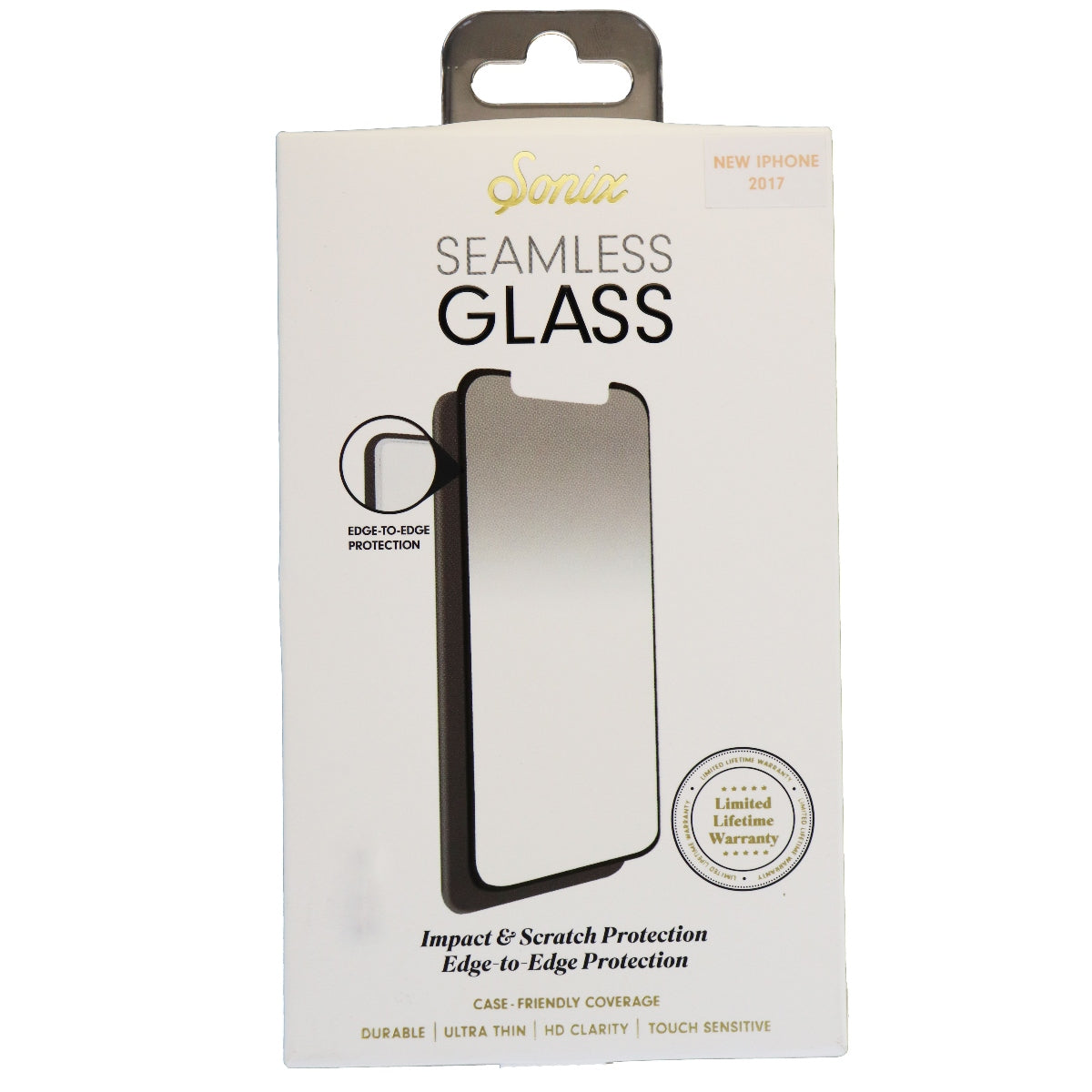 Sonix Seamless Glass Impact Screen and Scratc Protector for iPhone X 10 - Clear Cell Phone - Screen Protectors Sonix - Simple Cell Bulk Wholesale Pricing - USA Seller