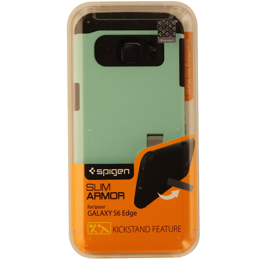 Spigen Slim Armor CS Series Dual Layer Hard Case for Galaxy S6 Edge - Teal/Black Cell Phone - Cases, Covers & Skins Spigen - Simple Cell Bulk Wholesale Pricing - USA Seller