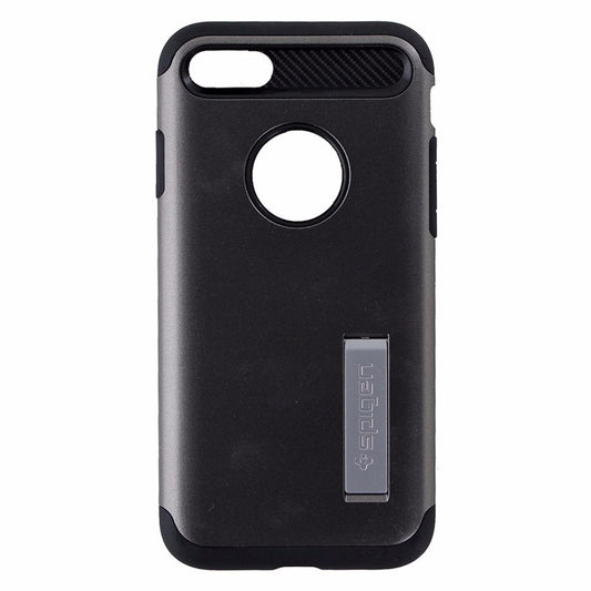 Spigen Slim Armor Dual Layer Case w/ Kickstand Apple iPhone 8 / 7 - Gunmetal Cell Phone - Cases, Covers & Skins Spigen    - Simple Cell Bulk Wholesale Pricing - USA Seller