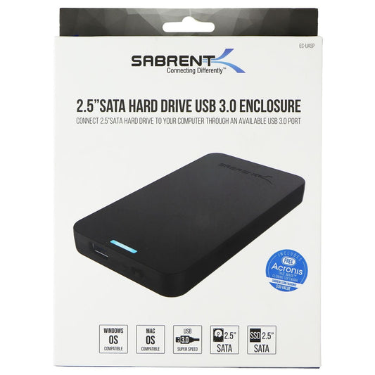 SABRENT 2.5 Inch SATA to USB 3.0 Tool Free External Hard Drive Enclosure Digital Storage - External Hard Disk Drives, HDD Sabrent - Simple Cell Bulk Wholesale Pricing - USA Seller