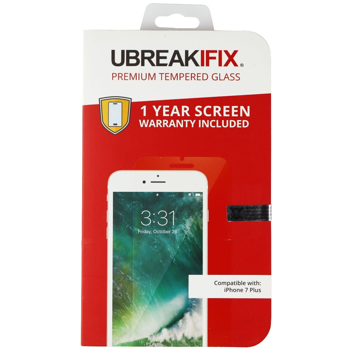UBREAKIFIX Tempered Glass Screen Protector for Apple iPhone 7 Plus Cell Phone - Screen Protectors UBREAKIFIX    - Simple Cell Bulk Wholesale Pricing - USA Seller