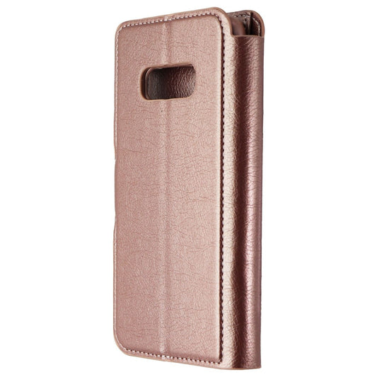 Base Wallet Folio Series Case for Samsung Galaxy S10e - Rose Gold Cell Phone - Cases, Covers & Skins Base - Simple Cell Bulk Wholesale Pricing - USA Seller