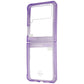 ITSKINS Hybrid Clear Phone Case for Galaxy Z Flip3 5G - Lavender & Transparent