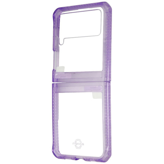 ITSKINS Hybrid Clear Phone Case for Galaxy Z Flip3 5G - Lavender & Transparent Cell Phone - Cases, Covers & Skins ITSKINS    - Simple Cell Bulk Wholesale Pricing - USA Seller