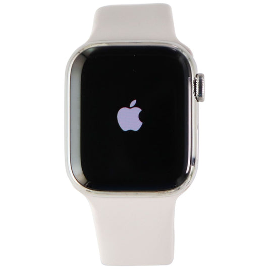 Apple Watch Series 7 (GPS + LTE) A2475 (41mm) Stainless Silver/Starlight Sp Band Smart Watches Apple - Simple Cell Bulk Wholesale Pricing - USA Seller