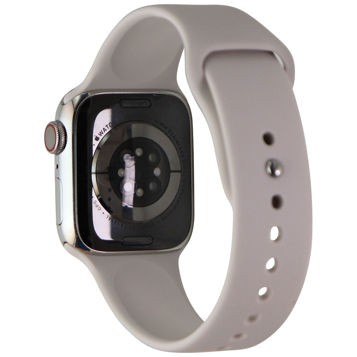 Apple Watch Series 7 (GPS + LTE) A2475 (41mm) Stainless Silver/Starlight Sp Band Smart Watches Apple - Simple Cell Bulk Wholesale Pricing - USA Seller