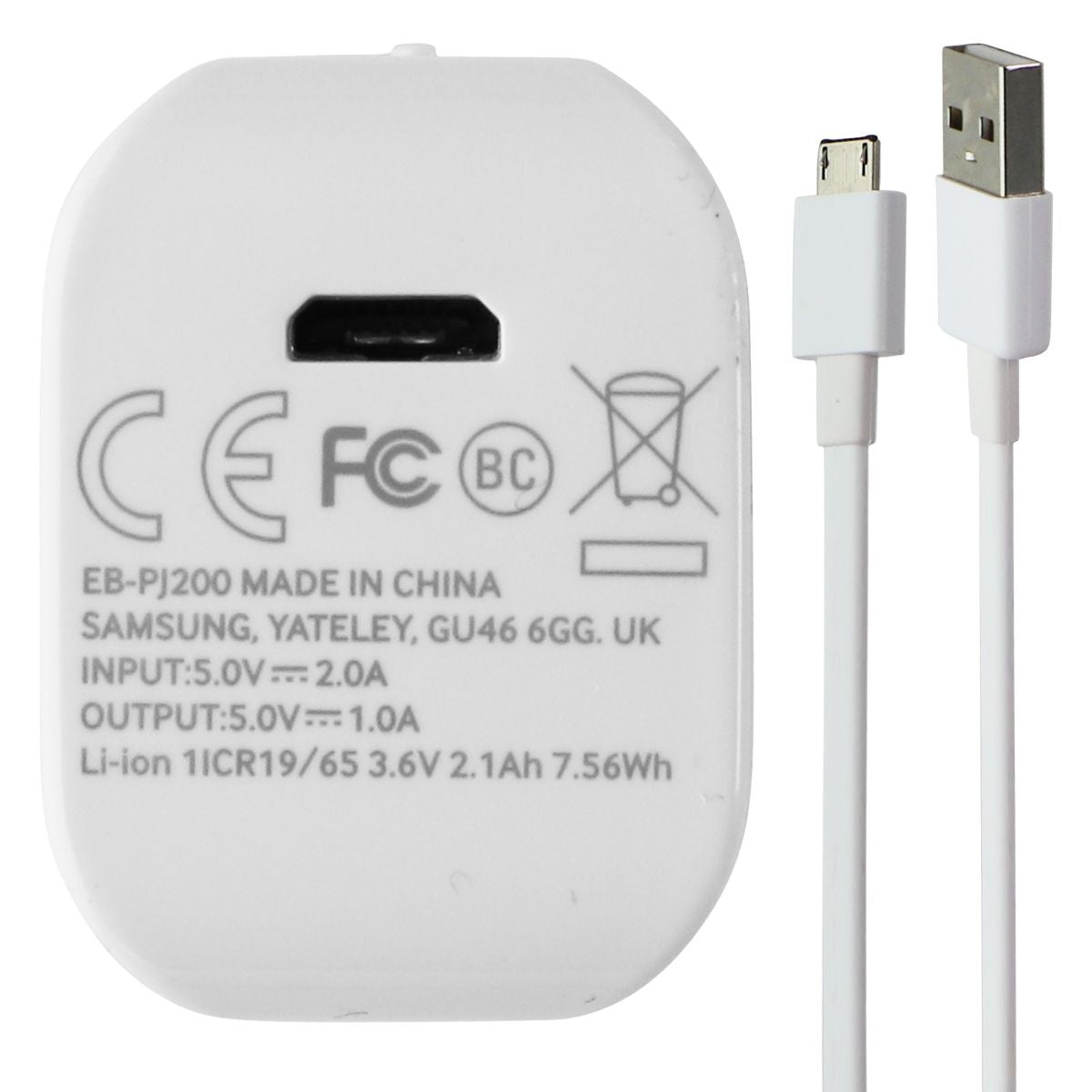 Samsung Power & Play Bundle - Active In-Ear Headset and Battery Pack - White Cell Phone - Accessory Bundles Samsung - Simple Cell Bulk Wholesale Pricing - USA Seller