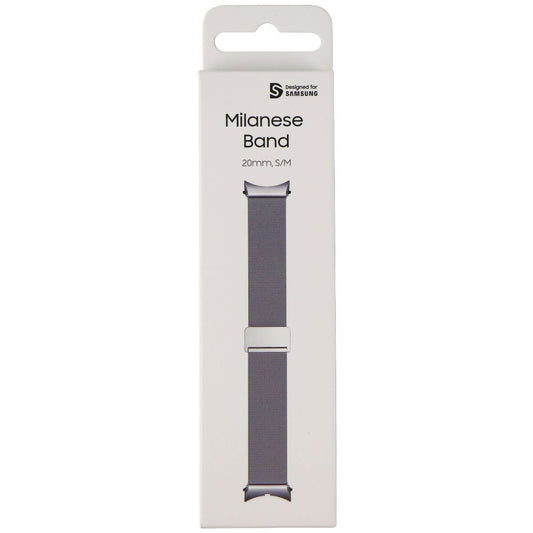 Samsung (S/M) 20mm Milanese Band for Galaxy Watch4 (40mm Only) - Silver Smart Watch Accessories - Watch Bands Samsung - Simple Cell Bulk Wholesale Pricing - USA Seller