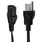 6-Foot Volex 125V/10A Power Supply Cable (V1625 E62405SP) - Black Multipurpose Batteries & Power - Multipurpose AC to DC Adapters Volex - Simple Cell Bulk Wholesale Pricing - USA Seller