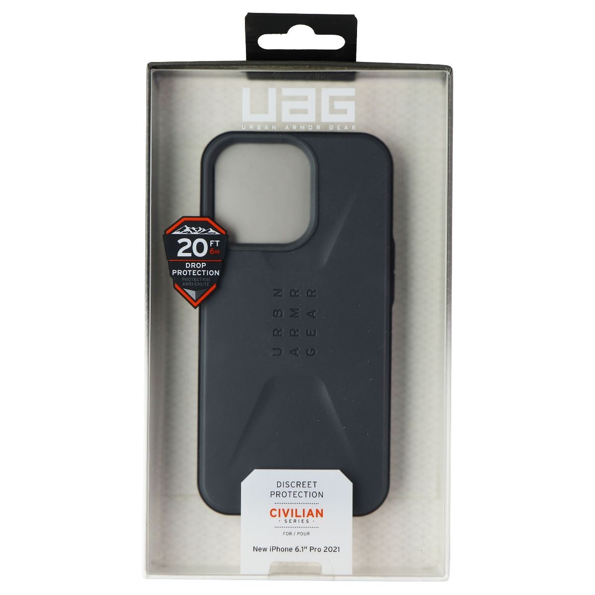 Urban Armor Gear Civilian Series Hard Case for Apple iPhone 13 Pro - Gray/Black Cell Phone - Cases, Covers & Skins Urban Armor Gear - Simple Cell Bulk Wholesale Pricing - USA Seller