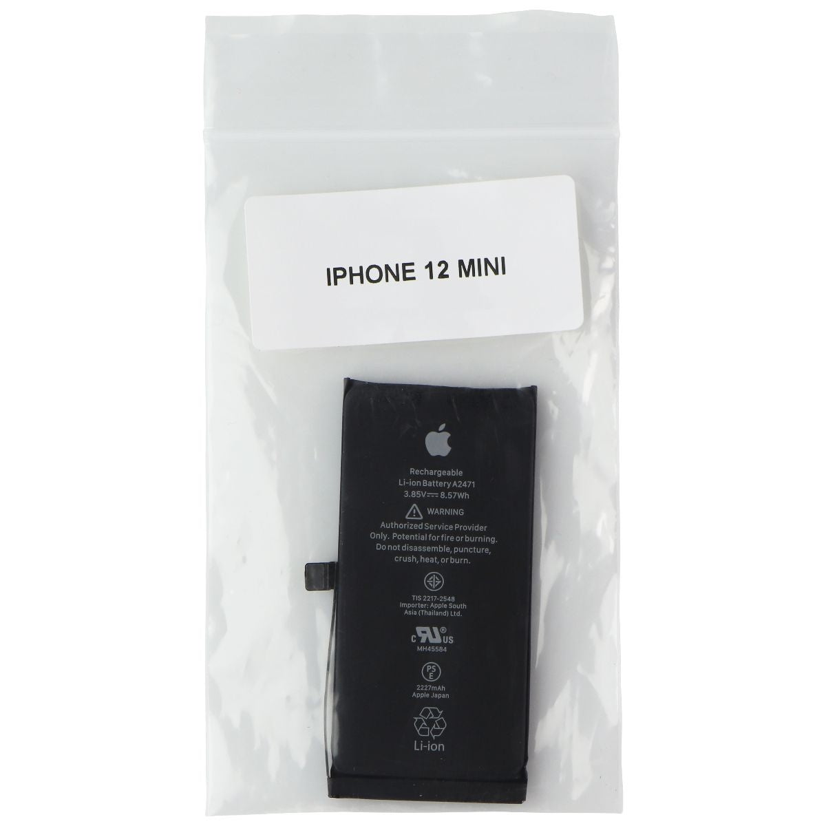 Apple OEM (Original Part) Battery for iPhone 12 Mini (A2471) - Above 80% Health Cell Phone - Replacement Parts & Tools Apple    - Simple Cell Bulk Wholesale Pricing - USA Seller